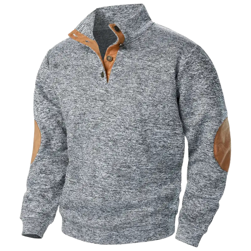 Comfortable Men's Sweater - Lars-Light gray-S-Nora Luxe