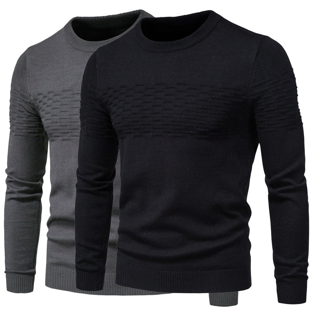Comfortable Men's Sweater - Lorenzo-Black-M-Nora Luxe