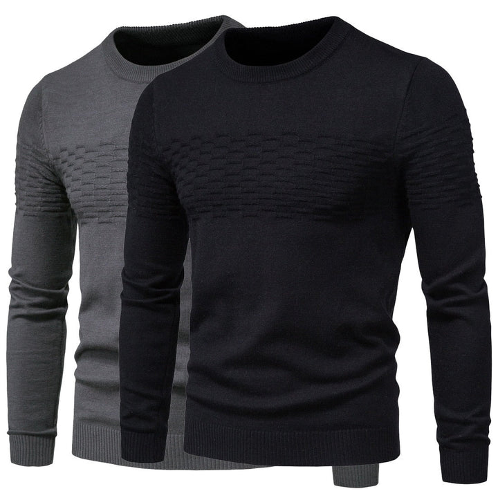 Comfortable Men's Sweater - Lorenzo-Black-M-Nora Luxe