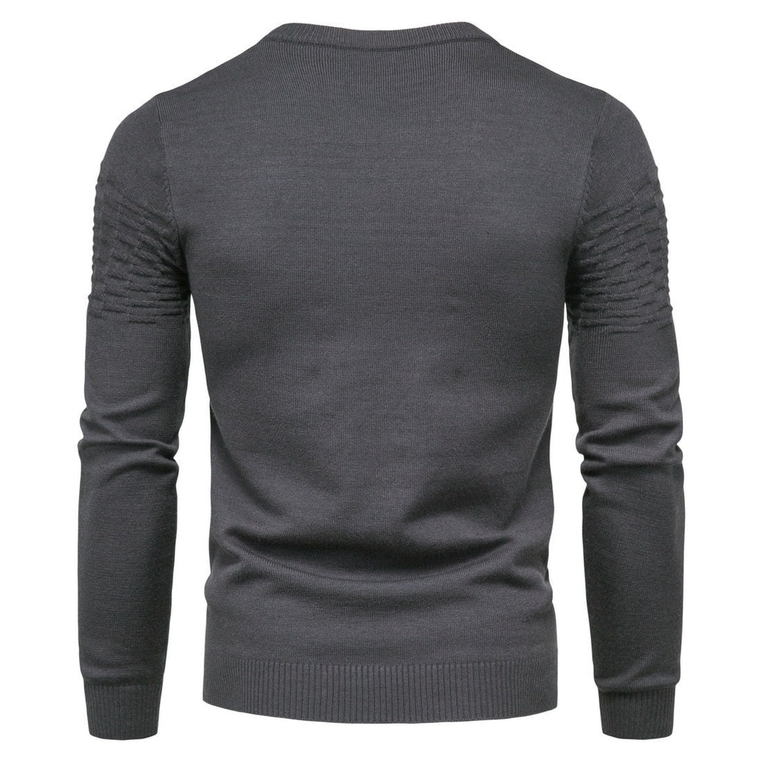 Comfortable Men's Sweater - Lorenzo-Black-M-Nora Luxe