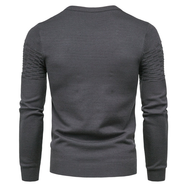 Comfortable Men's Sweater - Lorenzo-Black-M-Nora Luxe