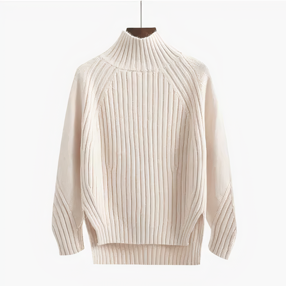 Comfortable Men's Sweater with Round Neck - Ruben-White-S-Nora Luxe