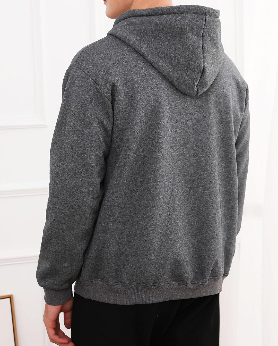 Comfortable Men's Sweatshirt - Finn-Black Hoodie-S-Nora Luxe