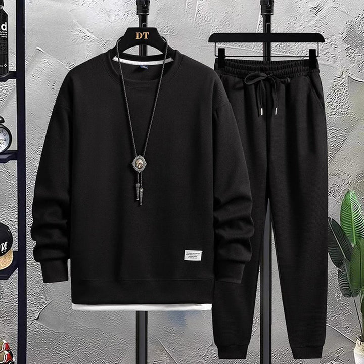 Comfortable Men's Tracksuit - Damon-Black-M-Nora Luxe