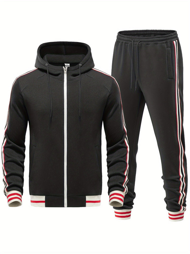 Comfortable Men's Tracksuit - Damon-Black-S-Nora Luxe