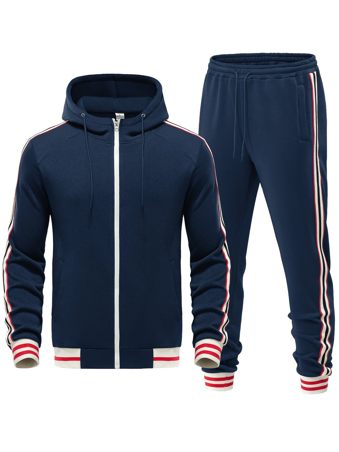 Comfortable Men's Tracksuit - Damon-Dark blue-S-Nora Luxe