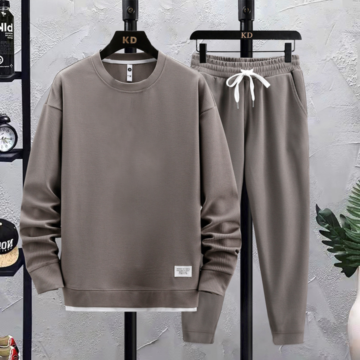 Comfortable Men's Tracksuit - Damon-Gray-M-Nora Luxe