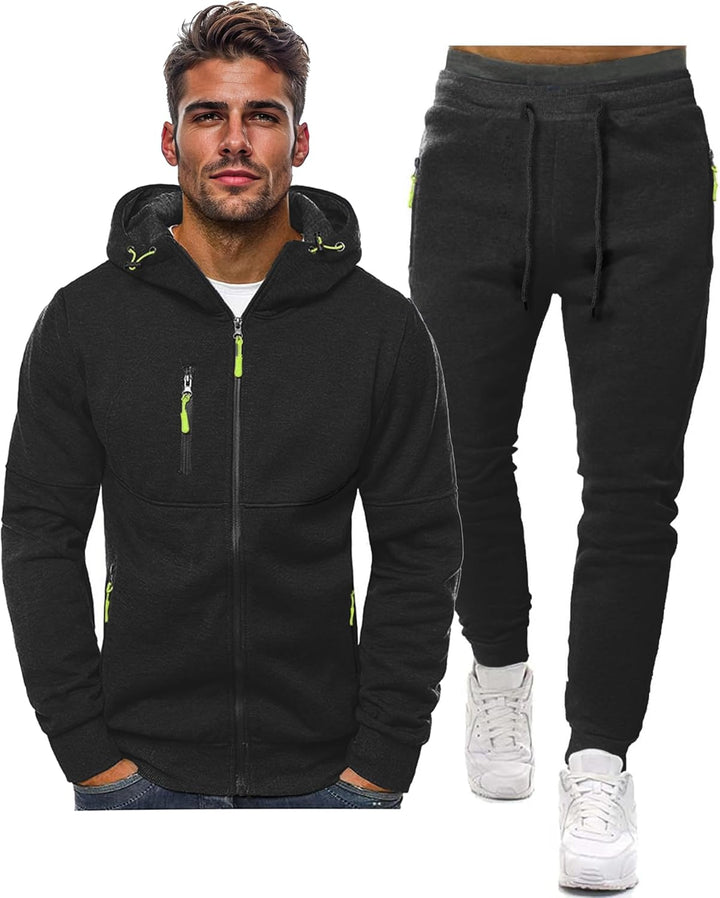 Comfortable Men's Tracksuit - Jamie-Black-S-Nora Luxe