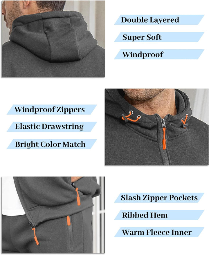 Comfortable Men's Tracksuit - Jamie-Green-S-Nora Luxe