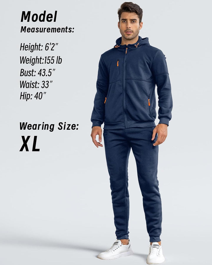 Comfortable Men's Tracksuit - Jamie-Green-S-Nora Luxe