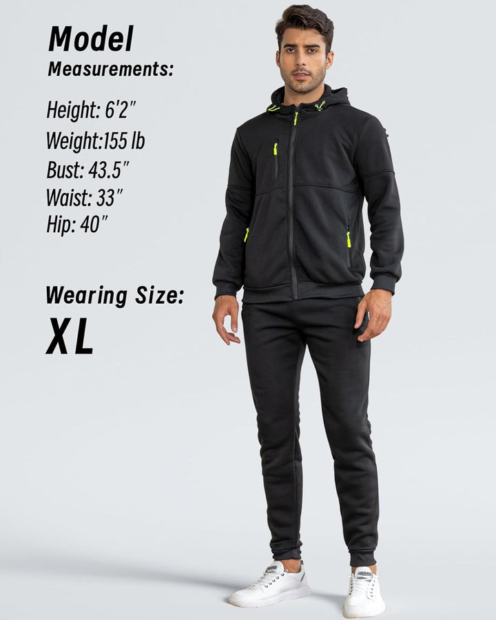 Comfortable Men's Tracksuit - Jamie-Green-S-Nora Luxe