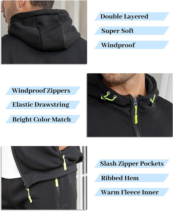 Comfortable Men's Tracksuit - Jamie-Green-S-Nora Luxe