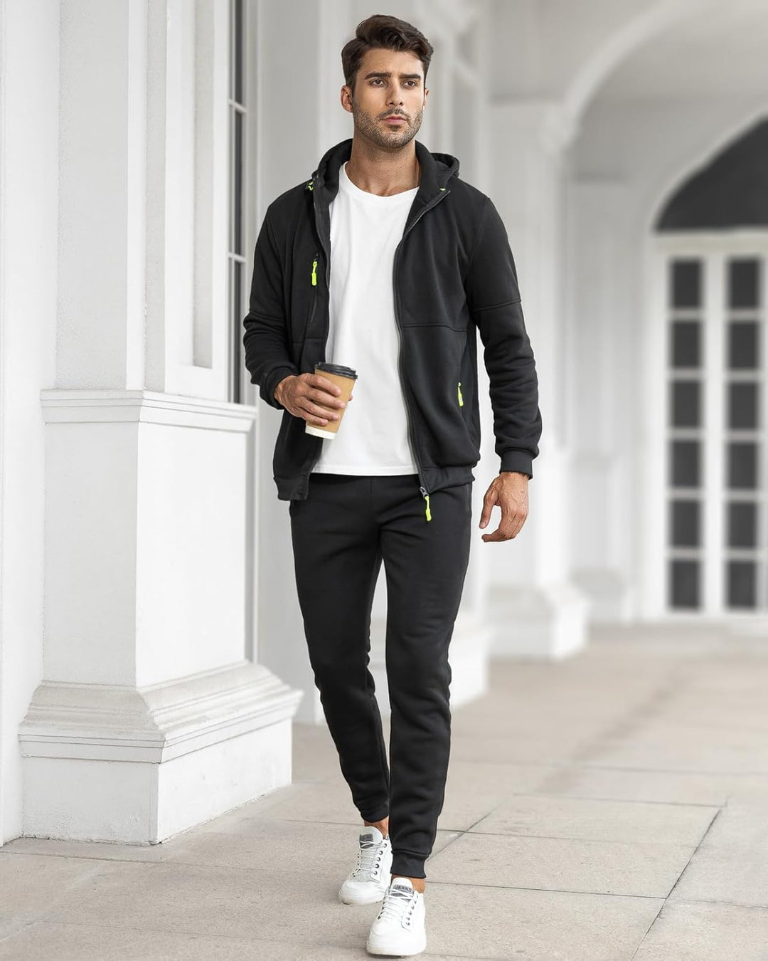 Comfortable Men's Tracksuit - Jamie-Green-S-Nora Luxe