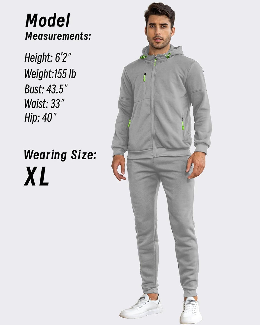 Comfortable Men's Tracksuit - Jamie-Green-S-Nora Luxe