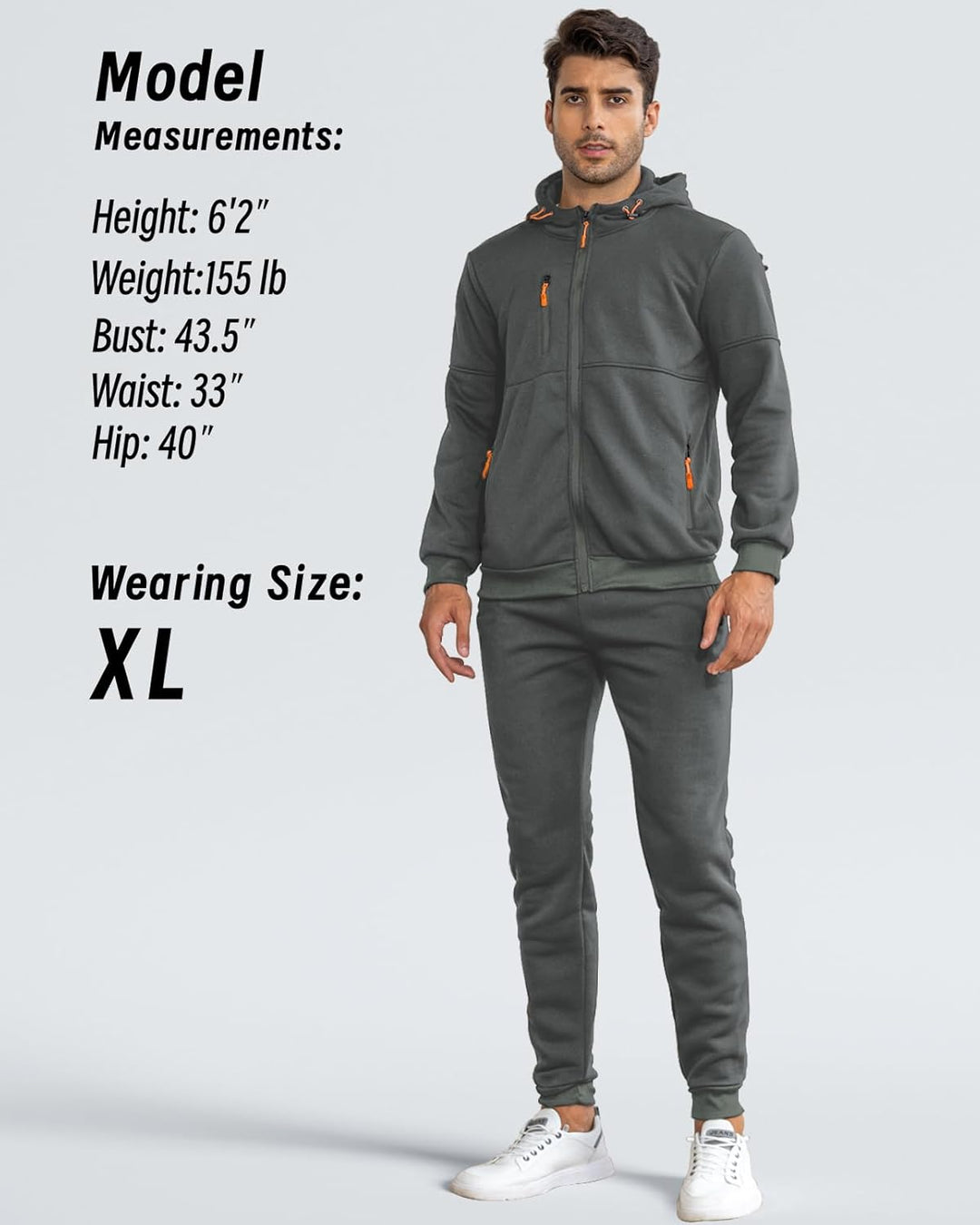 Comfortable Men's Tracksuit - Jamie-Green-S-Nora Luxe