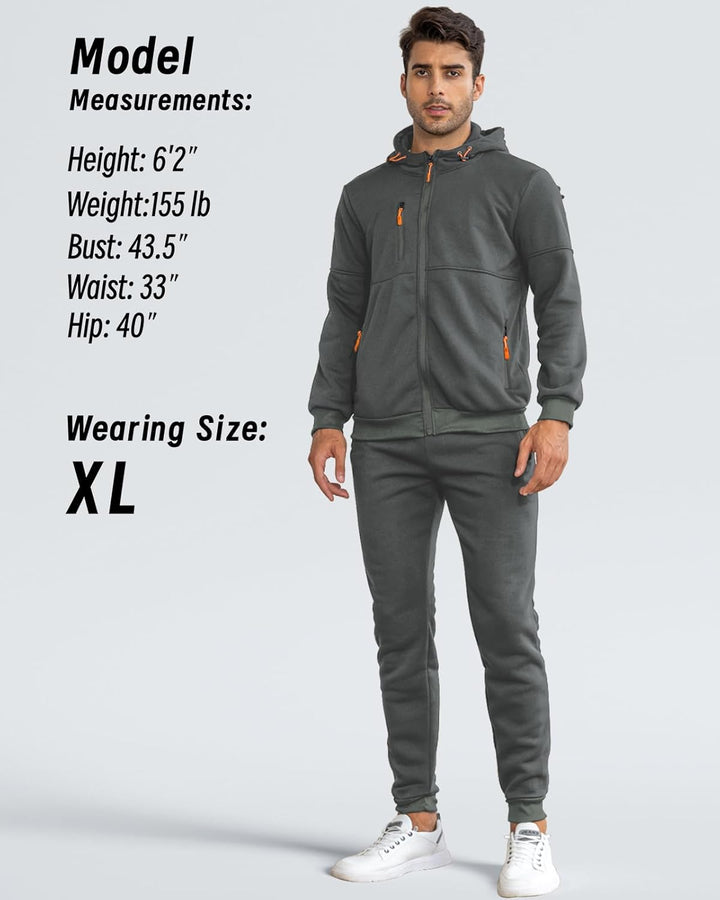 Comfortable Men's Tracksuit - Jamie-Green-S-Nora Luxe