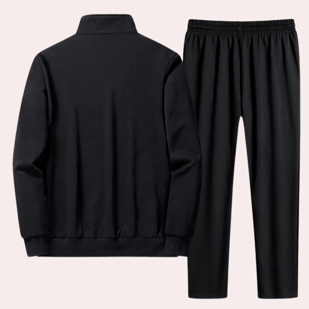 Comfortable Men's Tracksuit - Owen-Blue-M-Nora Luxe