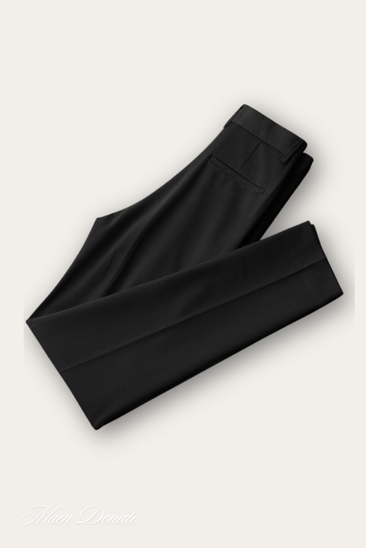Comfortable Men's Trousers - Oliver-Black-29-Nora Luxe