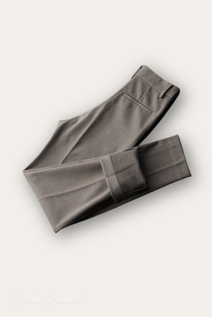 Comfortable Men's Trousers - Oliver-Light gray-29-Nora Luxe