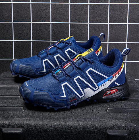 Comfortable Men's Walking Shoes - Maxim-Dark blue-6.5-Nora Luxe