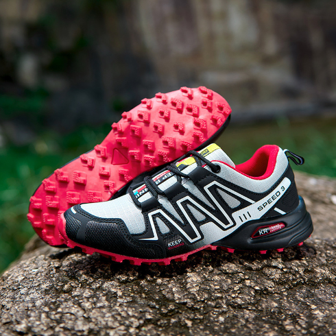 Comfortable Men's Walking Shoes - Maxim-Red/White-6.5-Nora Luxe