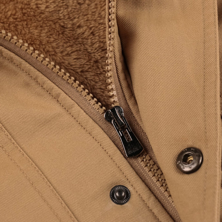 Comfortable Men's Winter Jacket - StormChaser-Black-M-Nora Luxe