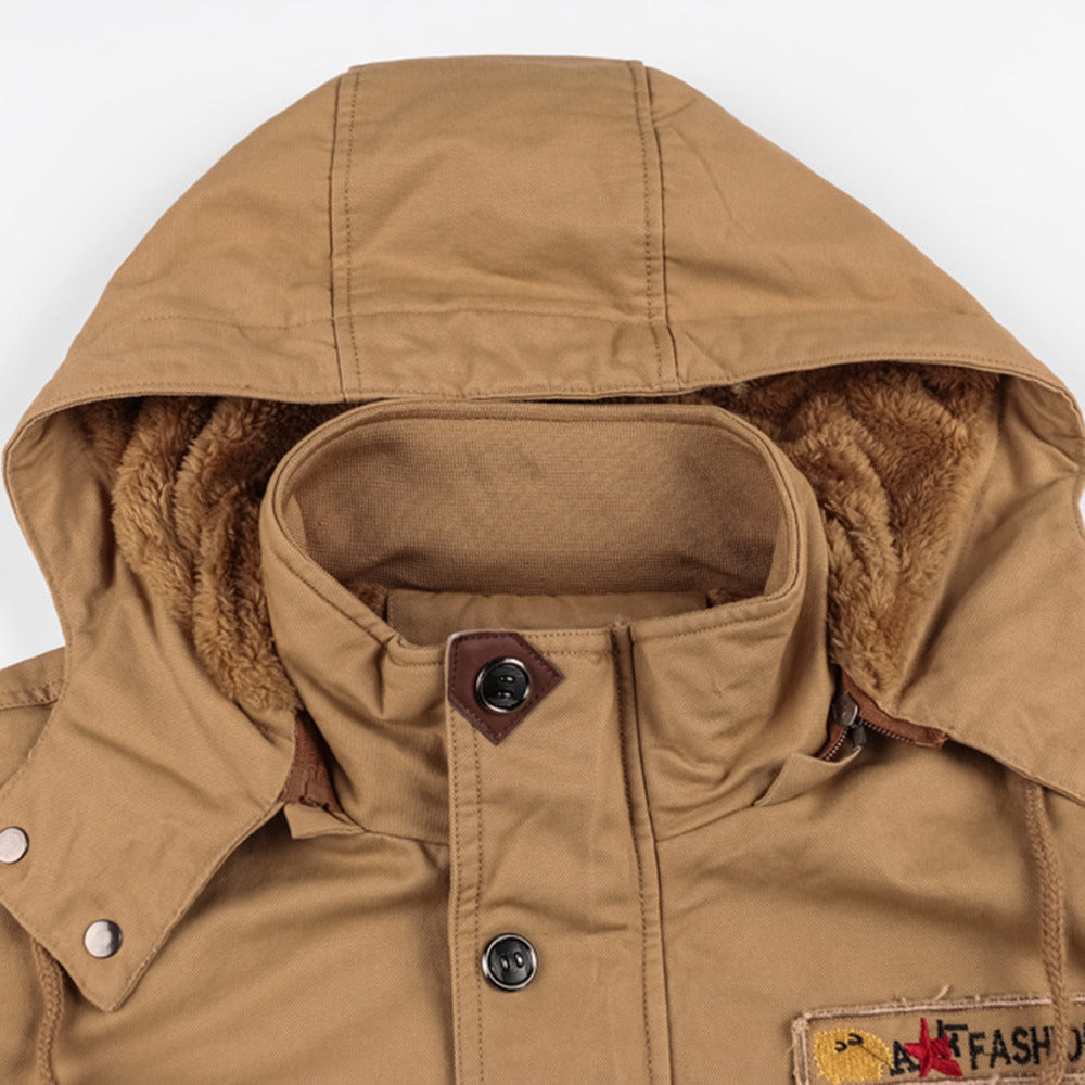 Comfortable Men's Winter Jacket - StormChaser-Black-M-Nora Luxe