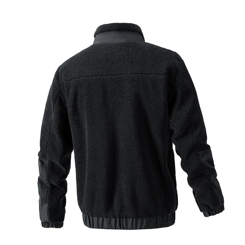 Comfortable Men's Wool Coat - Thomas-Khaki-M-Nora Luxe