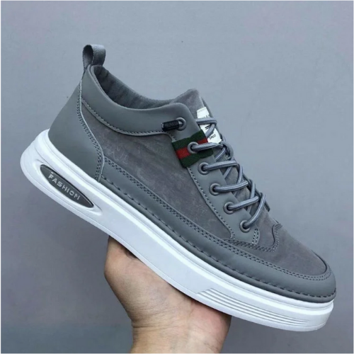 Comfortable Orthopaedic Men's Shoes - Jasper-6-Gray-Nora Luxe