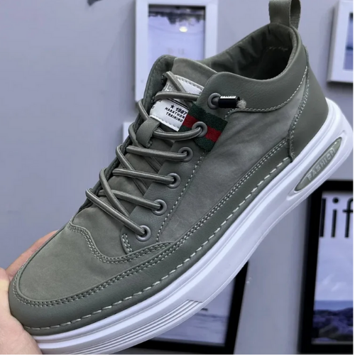 Comfortable Orthopaedic Men's Shoes - Jasper-6-Gray-Nora Luxe