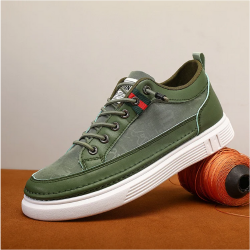 Comfortable Orthopaedic Men's Shoes - Jasper-6-Green-Nora Luxe