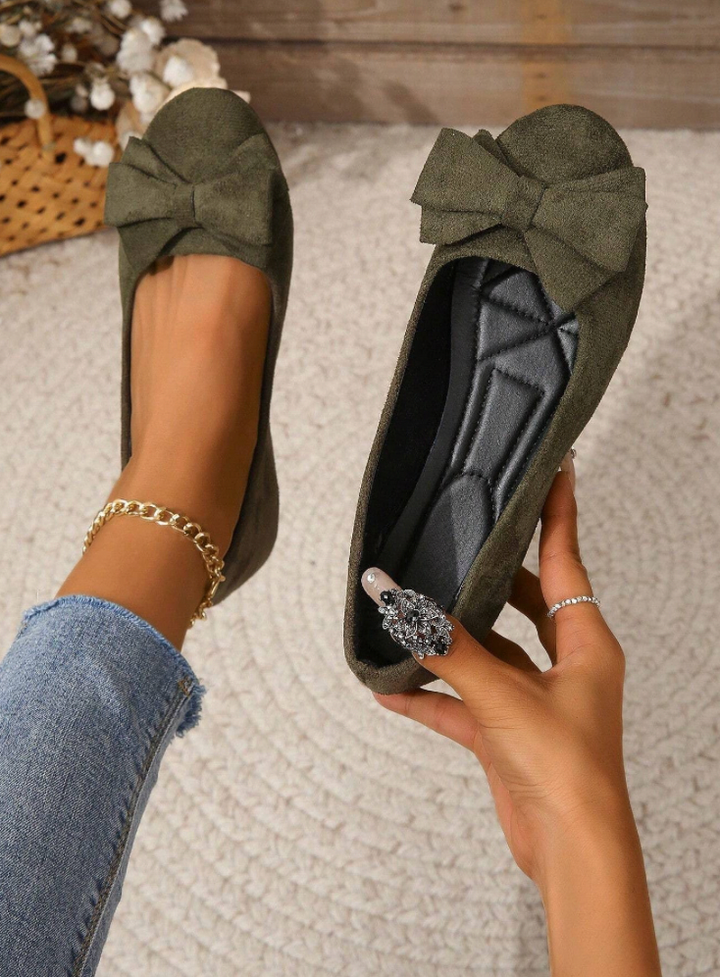 Comfortable Orthopaedic Shoes - Olivia-Dark green-2.5-Nora Luxe
