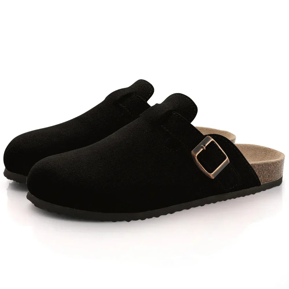 Comfortable Orthopaedic Slippers | Support and Style for All Day-5-Black-Nora Luxe