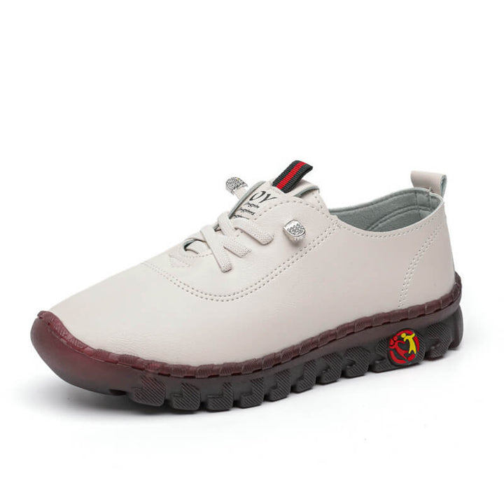Comfortable Orthopaedic Women's Slip-ons - Elena-White-3.0-Nora Luxe