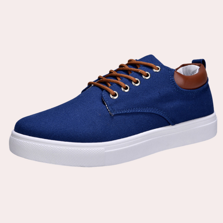 Comfortable orthopedic men's shoes with support function for everyday use – Leon-Blue-5.5-Nora Luxe