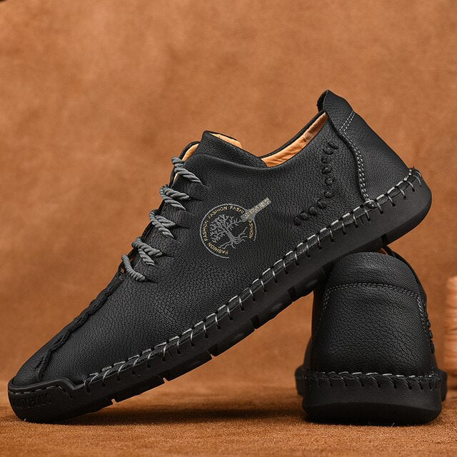 Comfortable Orthopedic Men's Sneakers - Max-Black-5.5-Nora Luxe