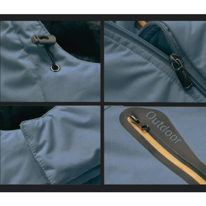 Comfortable Outdoor Jacket - Atlas-Olive green-M-Nora Luxe