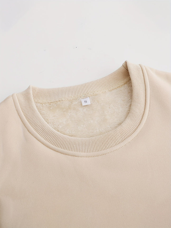 Comfortable Oversized Women's Sweatshirt - Elina-Brown-S-Nora Luxe