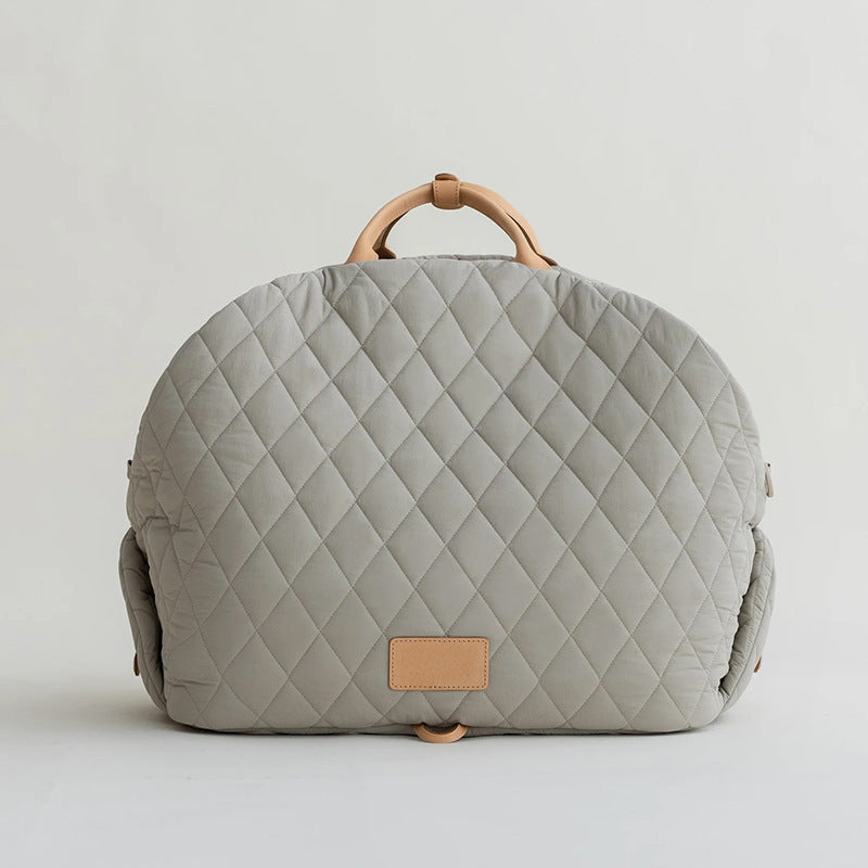 Comfortable Pet Carrier - PetStyle-Gray-S (17.32 x 8.66 x 14.17 inches)-Nora Luxe