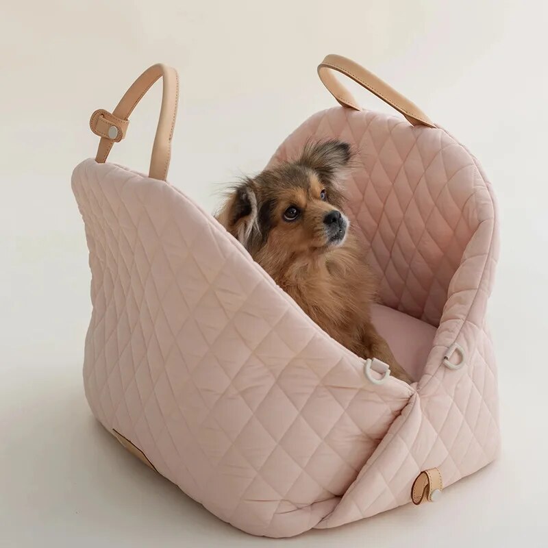 Comfortable Pet Carrier - PetStyle-Pink-S (17.32 x 8.66 x 14.17 inches)-Nora Luxe