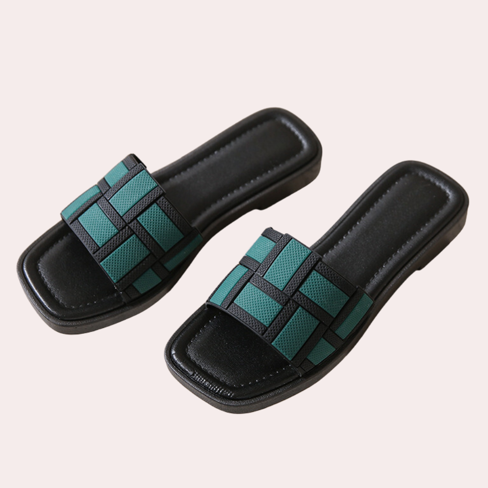 Comfortable Sandals for Women - Isla-Green-3-Nora Luxe