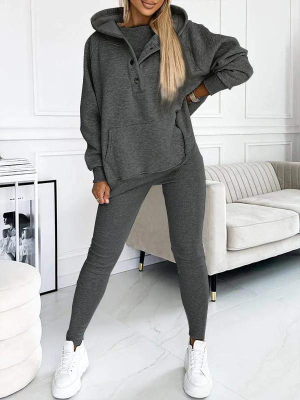 Comfortable Set for Women - Elodie-Dark Gray-S-Nora Luxe