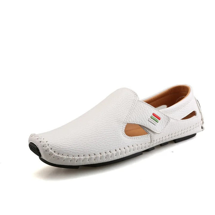 Comfortable Slip-On Casual Shoes for Men – Lightweight & Breathable – Matteo-White-6-Nora Luxe