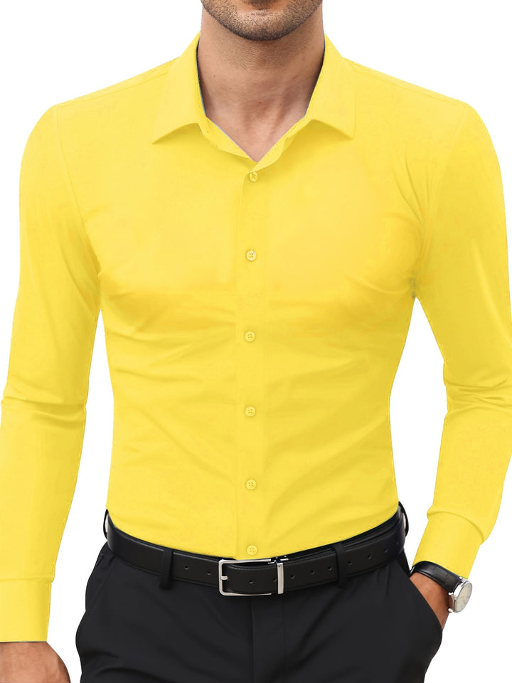 Comfortable Stretch Men’s Shirt - Julian-Black-XS-Nora Luxe