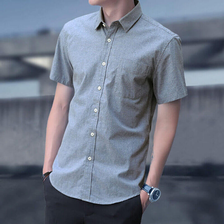 Comfortable & Stylish Breathable Men's Polo Shirt with Button Placket – Narek-Black-M-Nora Luxe