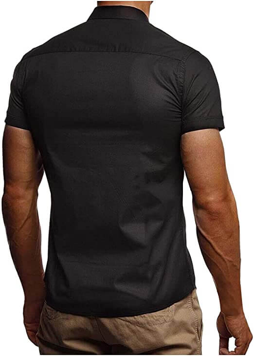 Comfortable & Stylish Breathable Men's Polo Shirt with Button Placket – Narek-Black-M-Nora Luxe