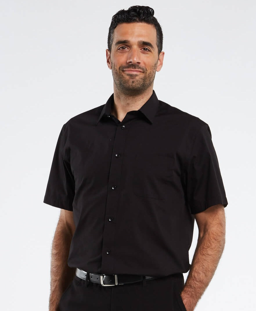 Comfortable & Stylish Breathable Men's Polo Shirt with Button Placket – Narek-Black-M-Nora Luxe