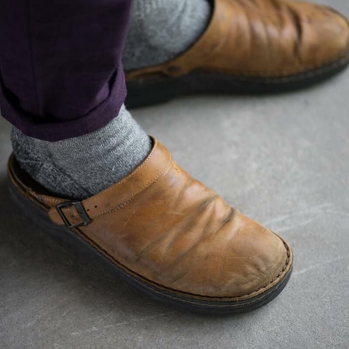 Comfortable & Stylish Men's Clogs with Profilé Sole – Lennart-Beige-5.5-Nora Luxe