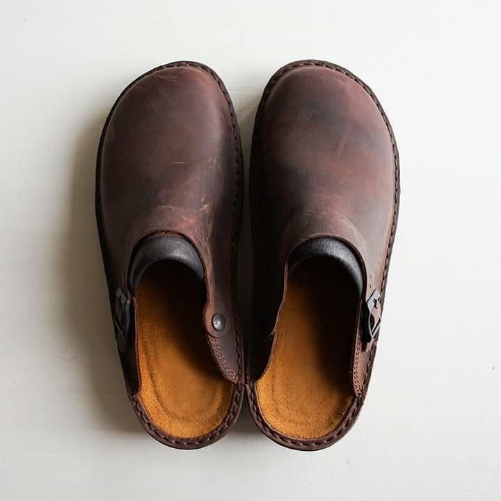 Comfortable & Stylish Men's Clogs with Profilé Sole – Lennart-Dark brown-5.5-Nora Luxe