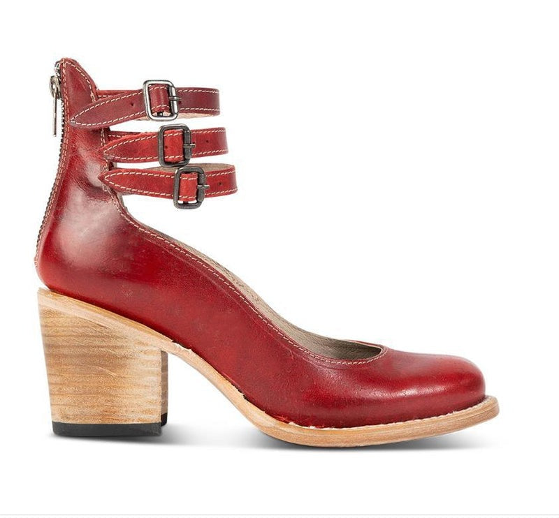 Comfortable & stylish women's leather shoes with non-slip sole – Amalia-Brown-2.5-Nora Luxe